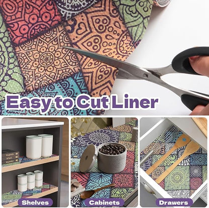 Drawer and Shelf Liner for Kitchen Cabinets Non-Adhesive Drawer Liner, Non Slip - Image 4