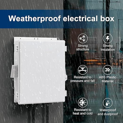 Outdoor Electrical Junction Box, ABS Water Resistant Enclosure - Image 4
