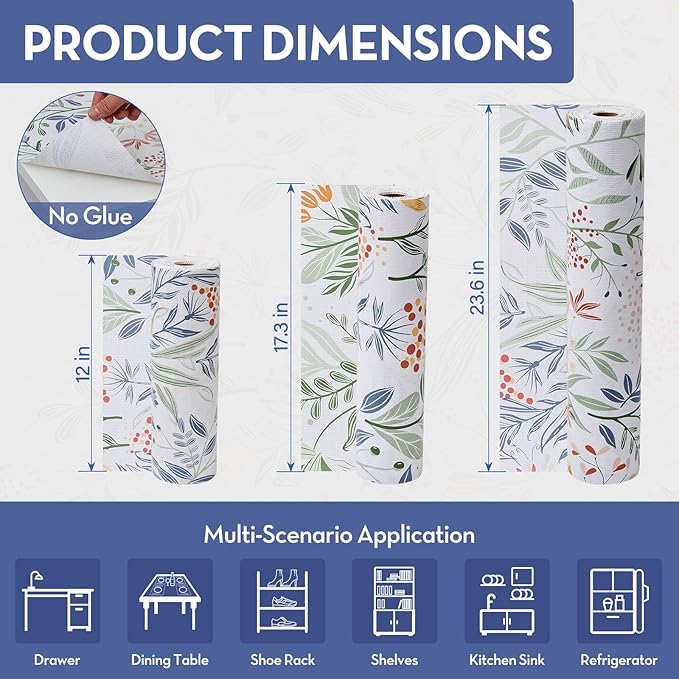 Drawer and Shelf Liner, Non-Slip Kitchen Cabinet Liners Non-Adhesive Thick - Image 3