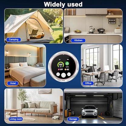 3 Pack Smoke Carbon Monoxide Detectors Plug in, 5in1 Portable Carbon Monoxide - Image 9