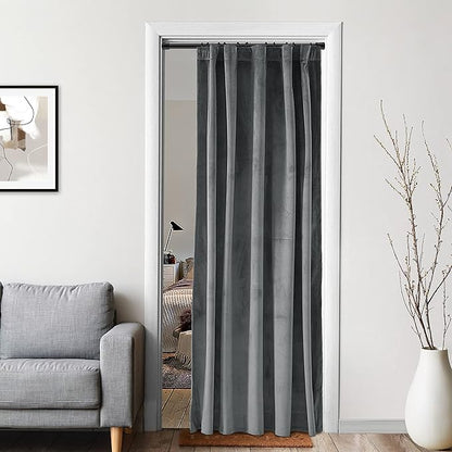 Grey Velvet Blackout Curtains for 48 x 80 Inch Bedroom by %E2%80%9CX%E2%80%9Dforextremeperfection