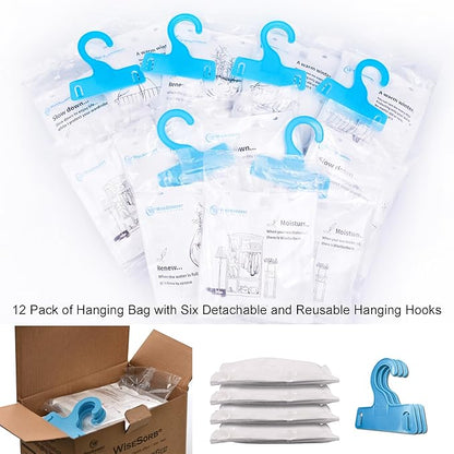 Moisture Absorber Refill Hanging Bags, 12 Pack – Calcium Chloride Dehumidifier - Image 9