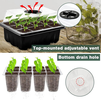 ZeeDix 6 Set Seed Starter Tray Kits, 6 Pack Seed Trays - Image 3