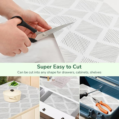 Shelf Liner and Cabinet Liner for Kitchen, Non-Slip Non-Adhesive Drawer Liners - Image 5