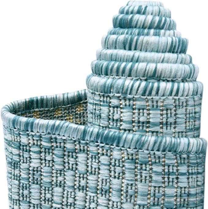 Unique Loom Collection Casual Transitional Solid Heathered Indoor/Outdoor - Image 10