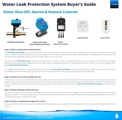 YoLink Water Leak Sensor 2, 1/4 Mile World's Longest Range Smart Home Water - Image 5