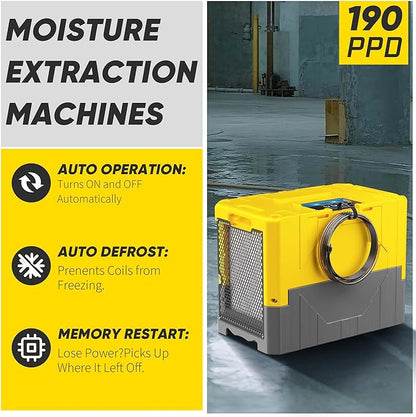 190Pints High Efficiency Commercial Dehumidifier - Image 2