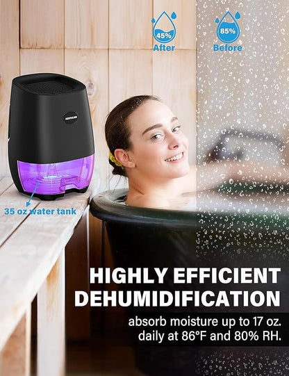 Dehumidifiers for Home, 35oz Small Dehumidifier for Bathroom - Image 2