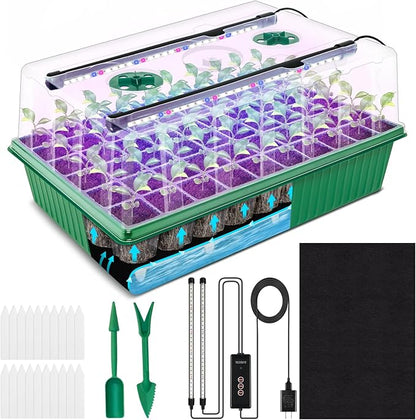 Seed Starter Tray, 60-Cell Self-Watering Seed Starter Kit by NEWTKITS