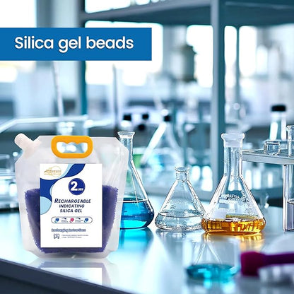 Premium Blue to Pink 3mm Silica Beads, Reusable Desiccant Bulk - Image 3