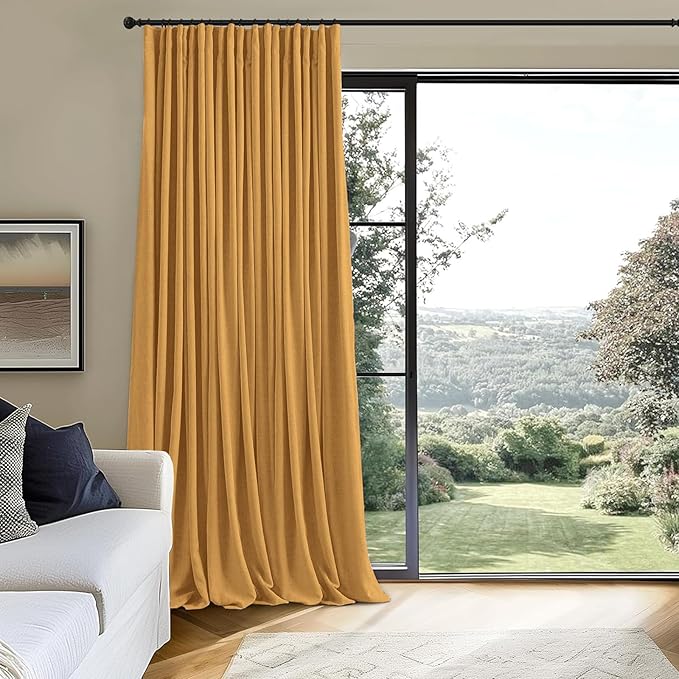 INOVADAY Thermal Sliding Door Curtains 100% Blackout Curtains - Image 3