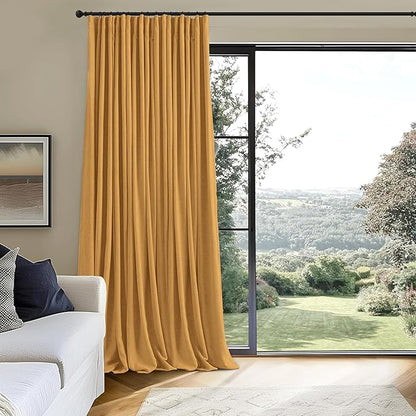 INOVADAY Thermal Sliding Door Curtains 100% Blackout Curtains - Image 3