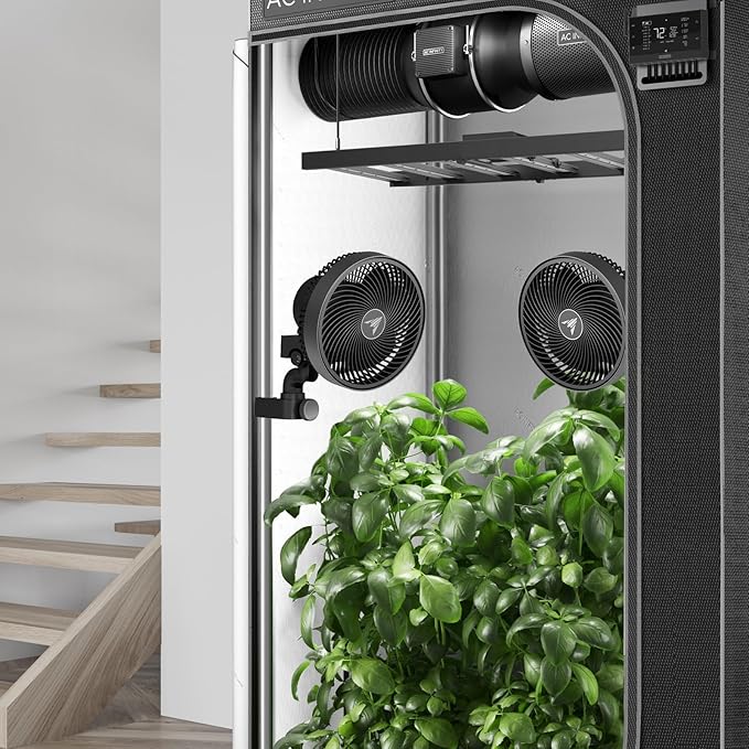 AC Infinity CLOUDRAY S9 2-Pack, Grow Tent Clip Fan 9” - Image 8