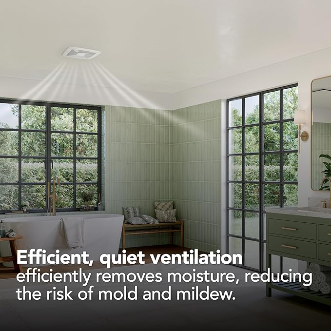 QT Series Very Quiet 80 CFM Ceiling Bathroom Exhaust Fan, .4 Sones, ENERGY STAR - Image 5