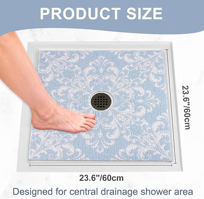 Square Shower Mat Non Slip: 24x24 Inch Extra Large Shower Mats - Image 2