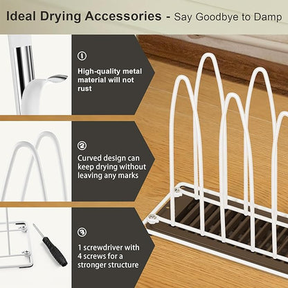 2 Pack Metal Shoe Drying Rack, and Glove Drying Rack, Dryer Racks - Image 3