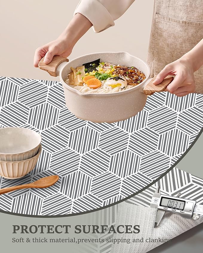 Shelf Liner Drawer Liner for Kitchen Cabinet, 17.5In x 20FT Non-Adhesive Slip - Image 4