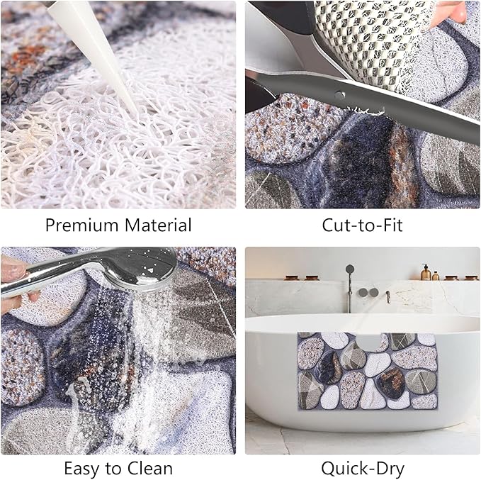 Square Shower Mat Non Slip: 32x32 Inch Extra Large Shower Mats - Image 6