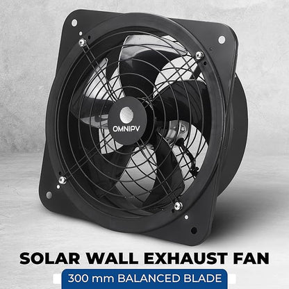 Solar Powered Wall Mount Exhaust Fan, 35 Watt - Image 2
