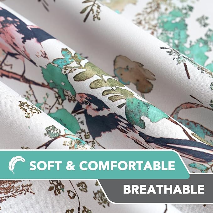 H.VERSAILTEX Floral 100% Blackout Curtains 84 inch Length 2 Panels Vintage - Image 7
