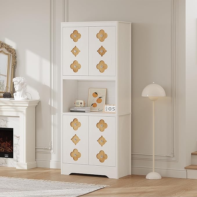 Garvee 72" Tall Pantry Cabinet, Kitchen Hutch Storage Cabinet - Image 7