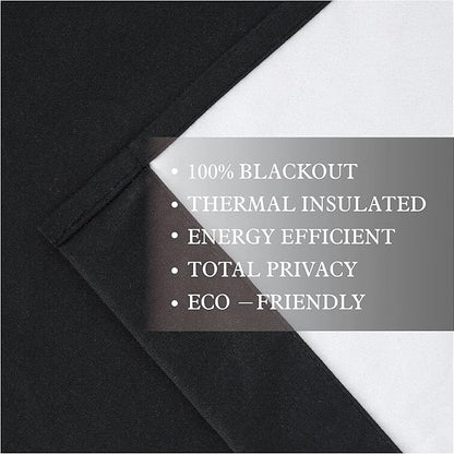 Easy Home 2 Panels Blackout Tier Curtain - Image 5
