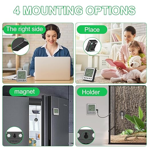 2 PCS Refrigerator Thermometer Digital Freezer Fridge Thermometer - Image 5