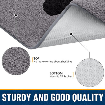 Smiry Dog Door Mat for Muddy Paws, Absorbs Moisture and Dirt, Low-Profile - Image 6