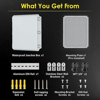 Waterproof Electrical Junction Box Outdoor, IP67 Plastic Weatherproof - Image 5