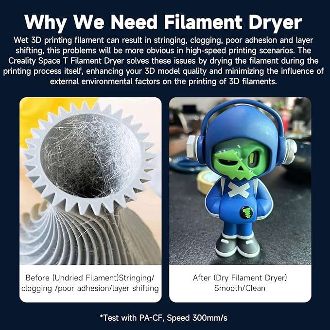 2026 New Official CREALITY Space Pi Filament Dryer, 360° 110W PTC Hot-Air - Image 7