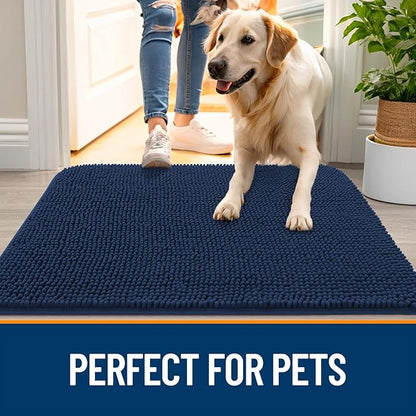 OLANLY Dog Door Mat for Muddy Paws 50x30, Absorbs Moisture and Dirt, Absorbent - Image 6