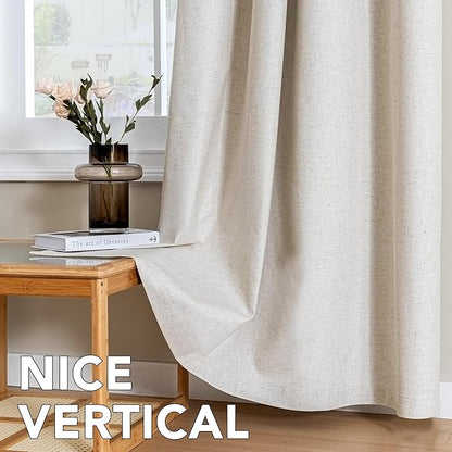 H.VERSAILTEXLinen-Polyester Curtains 100%Blackout Curtains - Image 7