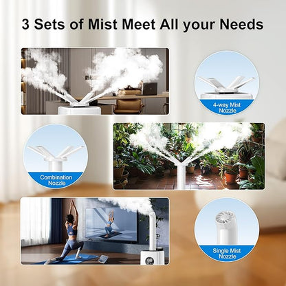 Uthfy 5.5Gal/21L Humidifier for Large Room 3000sq.ft, 2000ml/h Dual 360° - Image 7