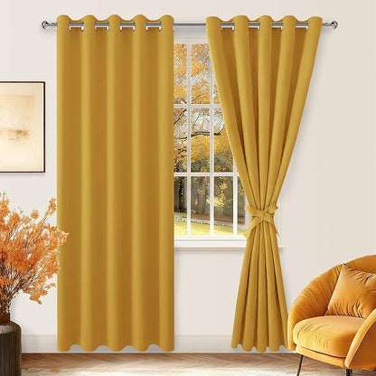 Hiasan Blackout Curtains for Bedroom, 60 x 84 Inches Long by Hiasan