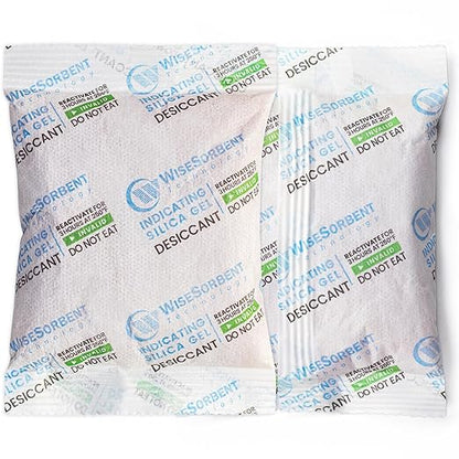 3Pcs 100g Rechargeable Desiccant Packs, Indicating Silica Gel Packets, Moisture by Wisesorb