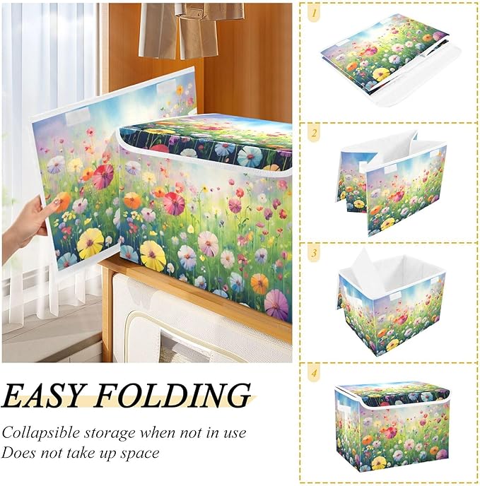 xigua Colorful Flowers Storage Bins - Image 4