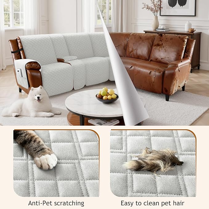 Arfntevss Recliner Sectional Couch Covers - Image 3