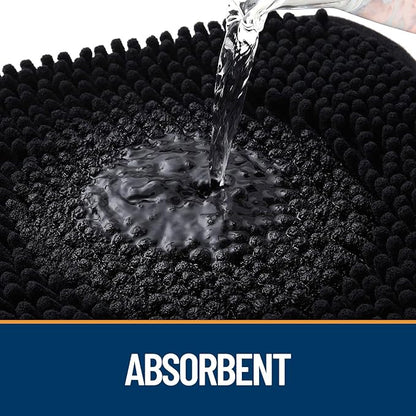 OLANLY Dog Door Mat for Muddy Paws 48x30, Paw Print Design, Absorbs Moisture - Image 3