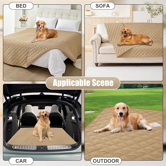 Smiry Waterproof Dog Bed Cover Pet Blanket, Soft Washable Dog Blanket - Image 7