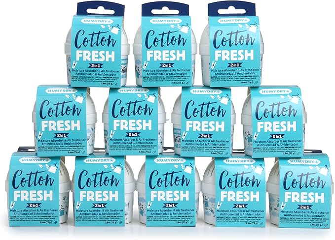 HUMYDRY Moisture Absorber Device, Mini Pack of 12 of 2.6oz, Small Space by Humydrymoistureabsorbers