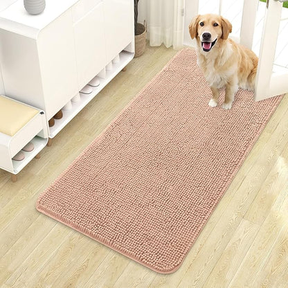 OLANLY Dog Door Mat for Muddy Paws 44x24, Absorbs Moisture and Dirt, Absorbent by OLANLY