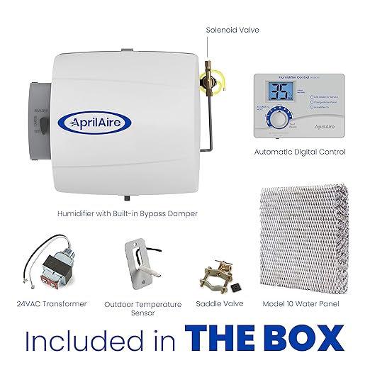 AprilAire 500 12-gal. Whole-House Small Bypass Evaporative Humidifier - Image 6