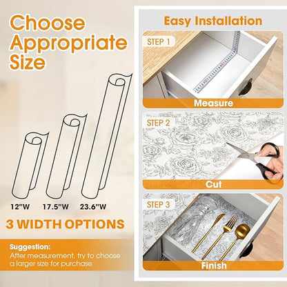 Coavas Extra Grip Thickened Shelf and Drawer Liner - Image 8