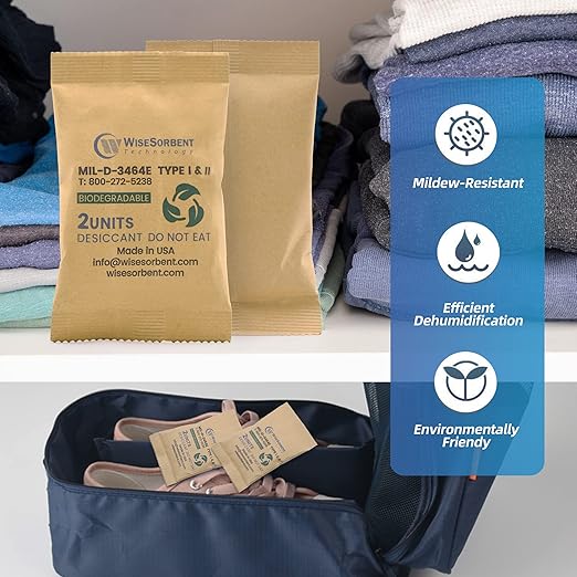 Kraft Clay Desiccants Packs for Safe, 66 Gram 20 Pack Dehumidifier for Gun Safe - Image 5