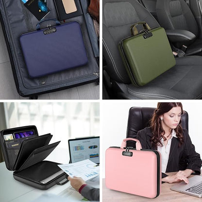 Fireproof Document Organizer Bag, 5200℉ File Organizer Safe Box, Hard Shell - Image 2