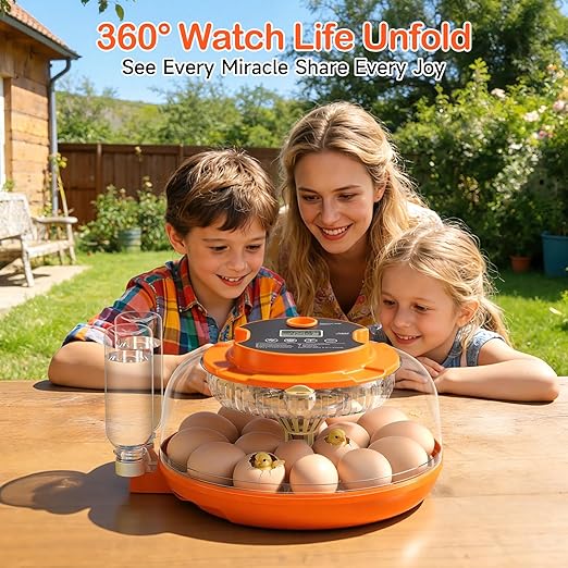 18 Egg Incubator for Chicken Eggs, Automatic Egg Turning and Humidity Control - Image 2