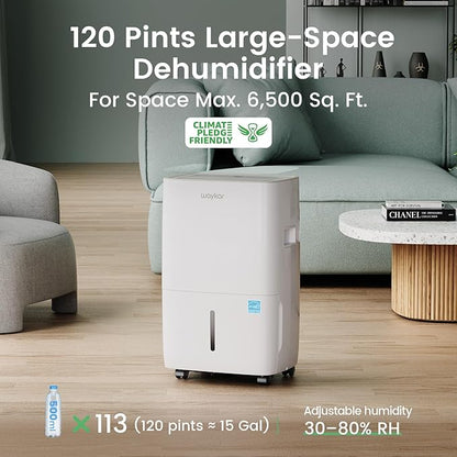 Waykar 120 Pints Energy Star Dehumidifier - Image 2