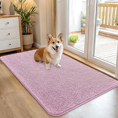 OLANLY Dog Door Mat for Muddy Paws 45x27, Absorbs Moisture and Dirt, Absorbent by OLANLY