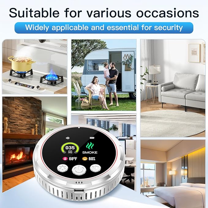 4-in-1 Ring Plug in Smoke & Carbon Monoxide Detectors Combination Built-in - Image 9