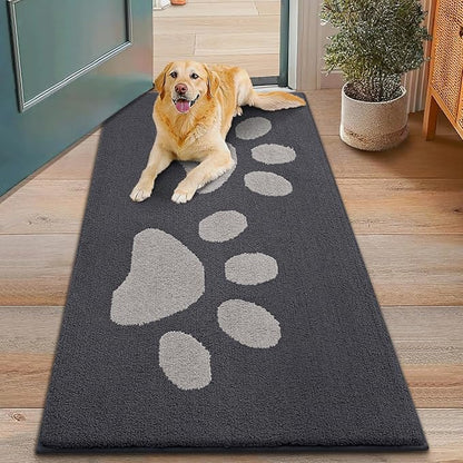 Smiry Dog Door Mat for Muddy Paws, Absorbs Moisture and Dirt, Low-Profile by Smiry